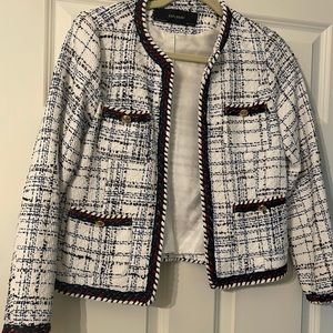 Zara tweed suit jacket